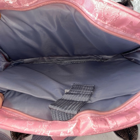 Hello Kitty Embossed Pink Crossbody Messenger Bag Laptop - Picture 8 of 10